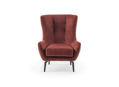 Chesterfield Design Modern Luxury 1-Seater Fabric Sofa Living Room Lounge